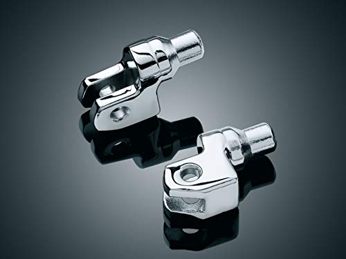 Kuryakyn 8810 Motorcycle Footpeg Component: Tapered Peg Adapters for 1985-2019 Yamaha Motorcycles, Chrome, 1 Pair
