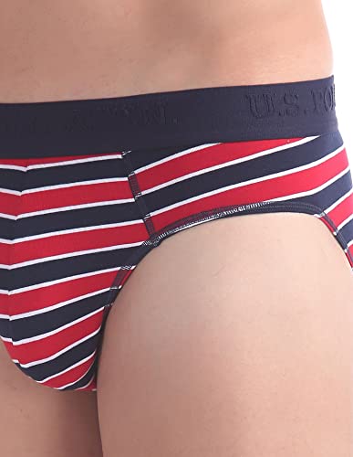 Image of U.S. Polo Assn. Stripe Cotton Spandex I001 Briefs - Pack Of 1