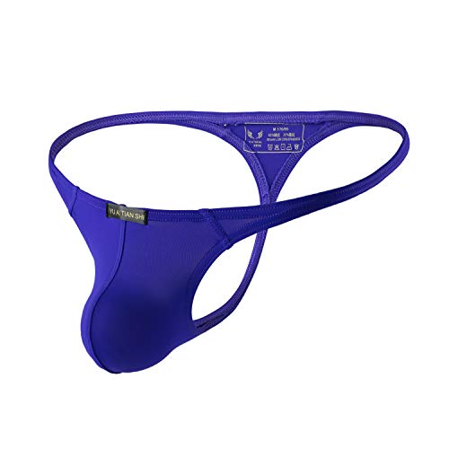 MuscleMate 2021, Men Thong G-String Underwear, Men's Thong G-String Underwear. (Purple, Large)
