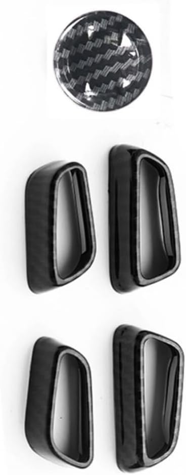 ERIDANUS Auto Accessories Fit for Toyota Camry 2023 2022 2021 2020 2019 2018Inner Seat Adjustment Button Cover Trim (Carbon Fiber Style) ABS 6 PCS
