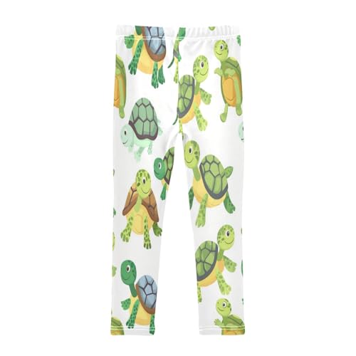 Toddler Girls Leggings Printed Yoga Pants Leggings Green Turtle for Kids2