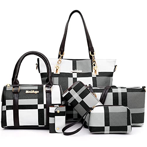 Sac à main pour femme et sa pochette en lot de 6 pour le bureau et les sorties