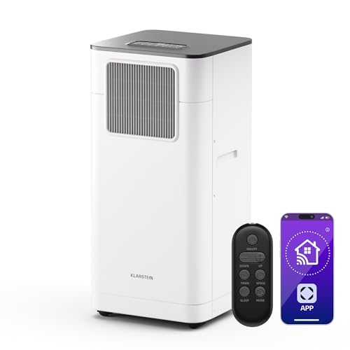 Klarstein Breeze Box 9K Mobile Klimaanlage – 9000 BTU, 32 m², Smart App & Sprachsteuerung, 3-in-1 Kühl, Entfeuchtungs- & Ventilatormodus, Energieeffizienz A, Fensterdichtungsset & Abluftschlauch, Weiß Klarstein Breeze Box 9K Mobile Klimaanlage – 9000 BTU, 32 m², Smart App & Sprachsteuerung, 3-in-1 Kühl, Entfeuchtungs- & Ventilatormodus, Energieeffizienz A, Fensterdichtungsset & Abluftschlauch, Weiß
