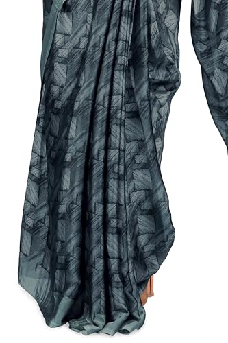 Image of MIRCHI FASHION Women Saree Floral Printed Chiffon | Breathable Lightweight Summer Sari for Office and Daily Use with Unstitched Blouse (Available in 20 Styles)
