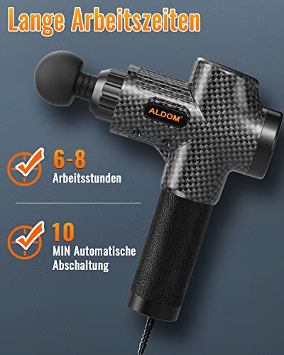 Massagepistole für Muskelmassage, Tiefenmassagegerät mit 30 verstellbaren Stufen, 8 Massageköpfen und LCD-Display 4800 U/min, zur Linderung von Schmerzen und Muskelsteifheit 2