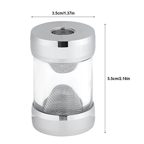Wendry PC Water Cooling Filter, G1/4'' Inner Thread Water Cooling Filter Fine Screen Funnel Shaped Filter with Stable and Reliable Performance Suitable for Computer Cooling System