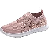 Zapatillas de senderismo para mujer, ortopédicas, con diseño de calavera, con estampado de gatos, cómodas, ligeras, de malla, con buena amortiguación, Rosa., 39 EU