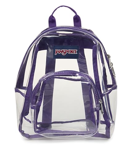 JanSport Mini pacote – Mochila leve de 10 L com alças ajustáveis e bolso frontal com zíper – perfeita para viagens, shows e uso diário, geleia de uva
