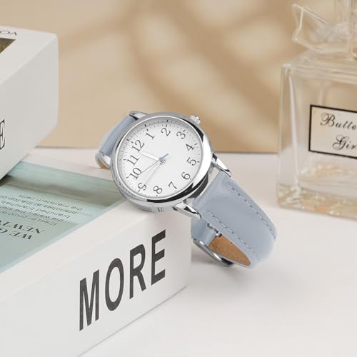 Vicloon Women's Watch Analog Quartz, Leather Strap Easy Read Tone Premium Fashion Wrist for Women Ladies Girls - Image 6