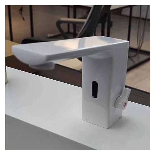 Grifo automático con sensor blanco para eliminar goteos de latón monomando AC DC 2