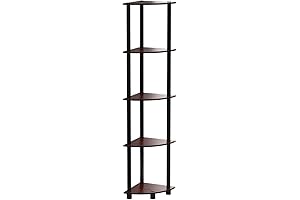 Furinno Turn-N-Tube 5-Tier Corner Display Rack for Storage and Organization