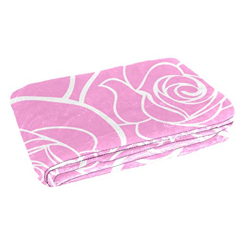 Couverture douce et chaude roses sans coutures lit canapé plage