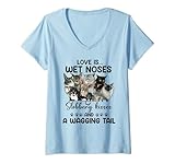 Love is wet noses slobbery kisses cat Tee