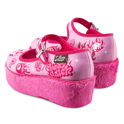 Image of Hot Chocolate Design Whimsical Women's Platform Mary Jane Shoes