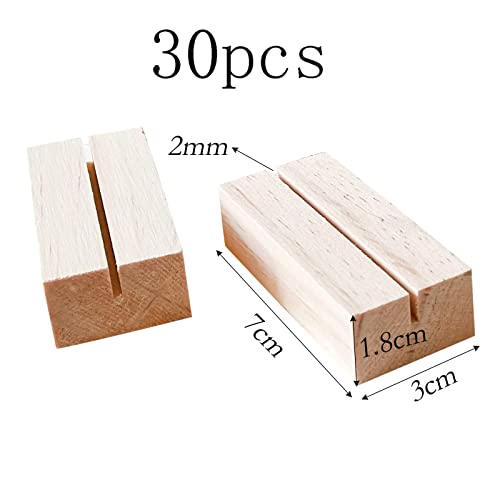 SIMBLOOM 30pz Segnaposto Legno Supporto Numero