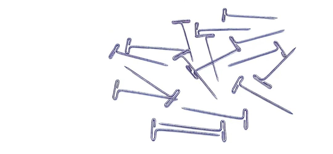 SRISHTI Stainless Steel Paper T Pins, Paper All Pins(100 Pc Box)