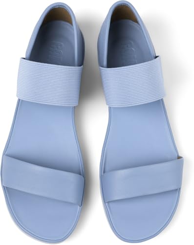 Camper Women's Right Nina 21735 Mary Jane Flat, Blue, 8 us4