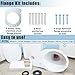 Gisafai Toilet Flange Support Plate Closet Flange Floor Repair Ring Bracket Extender Kit Offset Toilet Repair Kit, 5.59 x 5.28 Inches Inner Diameter, 1mm Thickness(Galvanized Steel)