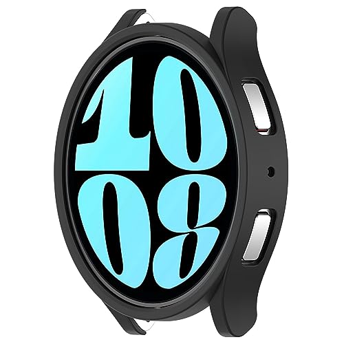 Comtax for Samsung Galaxy Watch 6 44mm �P�[�X �ی� �J�o�[ �\�t�g PC �X���� ���Ȃ� �����^ �ϐF�h�~ �M�����N�V�[�E�H�b�`6 �P�[�X (�u���b�N)