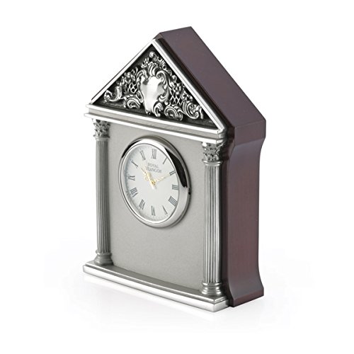 Royal Selangor Hand Finished Celebration Collection Pewter Corinthian Table Clock Gift