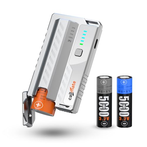 Image of Callmate Shotgun 23W PD Fast Charging 15000mAh Power Bank with USB-C PD Output, Lightweight & Portable, Replaceable Cells with 3X 5000mAh for Smartphone (Lithium-Ion, 3X 5000mAh)