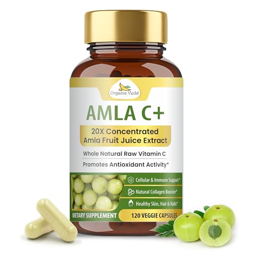Organic Veda Amla + Capsules, 20 X Concentrated Amla Fruit