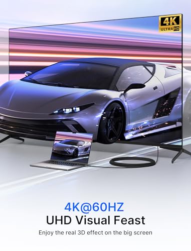 Image of Mini HDMI to HDMI Cable 10FT, JSAUX [Aluminum Shell, Braided] High Speed 4K 60Hz HDMI 2.0 Cord, Compatible with Camera, Camcorder, Tablet and Graphics /Video Card, Laptop, Raspberry Pi Zero W -Grey
