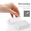 BULK PARADISE 6 Pack Cotton Fill White Cardboard Paper Jewelry Box Gift Size 3.08 x 2.28 x 1.1 Inches Perfect for Small Gifts #5