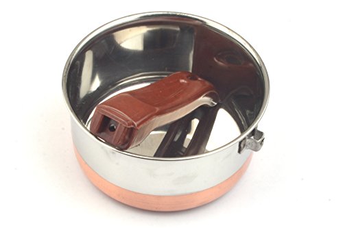 PRC Stainless Steel 1.3 QT Saucepan Set with Copper Band - Cookware Set - Cookware Pots And Pans (No Toxic Non Stick Coating, 8 Inch)