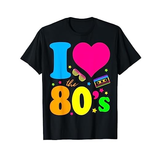 I love The 80'S T-Shirt 80's 90's costume Party Tee Camiseta