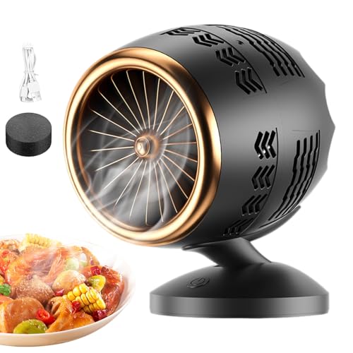 Rankey Extractor de Cocina portátil - Extractor de Aire portátil con Carga USB,Campana extractora de Cocina, pequeños aparatos para Escritorio, electrodomésticos para apartamento, Camping, RV