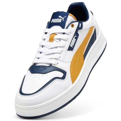 Puma Unisex Court Classic Street Sneaker, Puma White Archive Gold Persian Blue, 36 EU – Ansicht 5