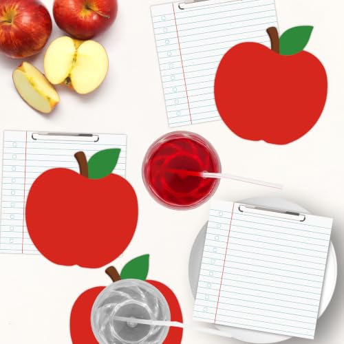 40 Pcs Back to School Paper Napkins - Disposable Apple and Notebook Designs Teacher Napkins for All Grades First Day of School Party Supplies Table Decorations — view 6