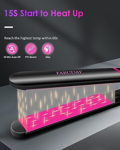 Fabuday FD-112 Flat Iron Hair Straightener Dual Voltage thumb #3