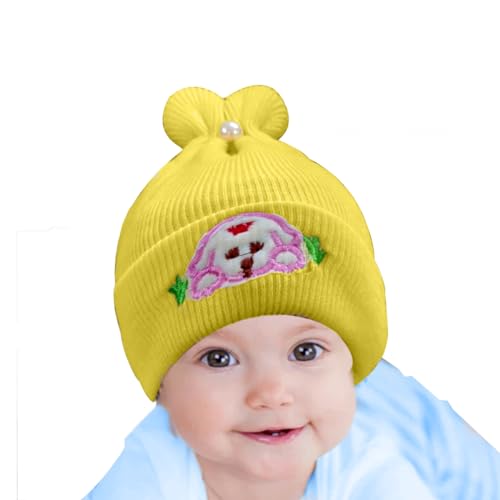 Image of Pack of 2 100% Woolen Cap for New Born Baby | Winter Warm Cap | Baby hat Cap for Winter | Woolen Cap for Baby, Kids