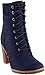 Timberland Women's Glancy 6 Ankle Bootie, Dark Blue, 7.5 M US