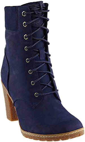 Timberland Women's Glancy 6 Ankle Bootie, Dark Blue, 7.5 M US