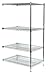 Value Brand, 2HGK8, Shelving, Add-On, H 74, W 72, D 18, Chrome