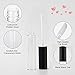 GTHER 10ML Lip Gloss Tubes Empty, Empty Lip Gloss Containers, Clear Refillable Lip Balm Bottles with Rubber Inserts and Funnel for Lip Samples Set of 10 (Matte Black + Transparent)