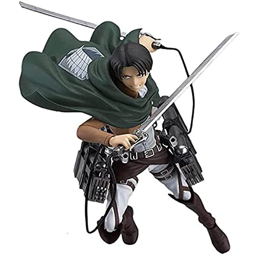 Levi Ackerman Figure, Attack on Titan Figure Mikasa Ackerman Figure Eren Figure Cool Figurine Toys PVC Action Figure Statue (Levi Ackerman)
