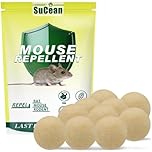 SuCean Mouse Repellent, Peppermint Oil Rat Repellent Outdoor, Mouse Deterrent, Rodent Control, Rat Deterrent, Rodent Repellent for Indoor Outdoor, More effective than Ultrasonic-10P