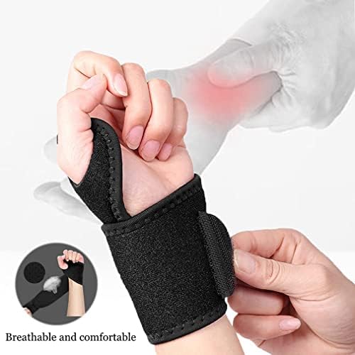 1 Pcs Wrist Support Hand Wrist Brace Carpal Tunnel Strap Adjustable Splint Brace One Size Fits Right or Left Hand Compression Relieves Wrist Pain Breathable for Fitness, Weightlifting, Tendonitis