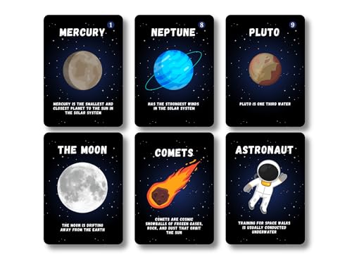 Solar System Flash Cards Educational Teaching Science Children Kids, Planets Solar System Cards, Fun Facts - Image 4