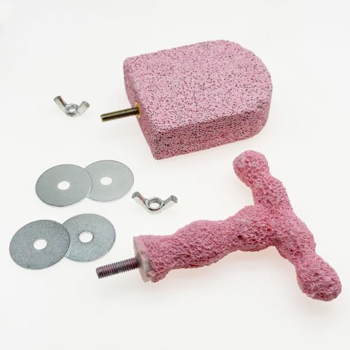 Image of 4 PC Bird Perch Stand Pet Teeth Grinding Stone for Small Birds