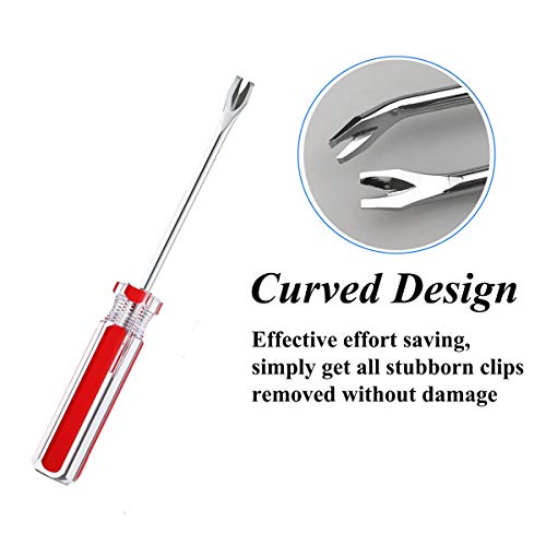 Terberl 4 Pack Tack Lifter Tack Puller Nail Puller, U Tip Nail Staple Rivet Staple Puller Staple Remover Tool #TOP2