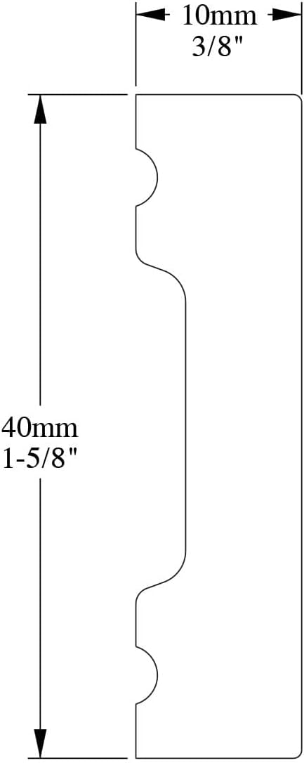 Orac Decor | Duropolymer Polystyrene Baseboard Moulding | Primed White | 1-5/8in H x 78-3/4in Long | Pack of 6