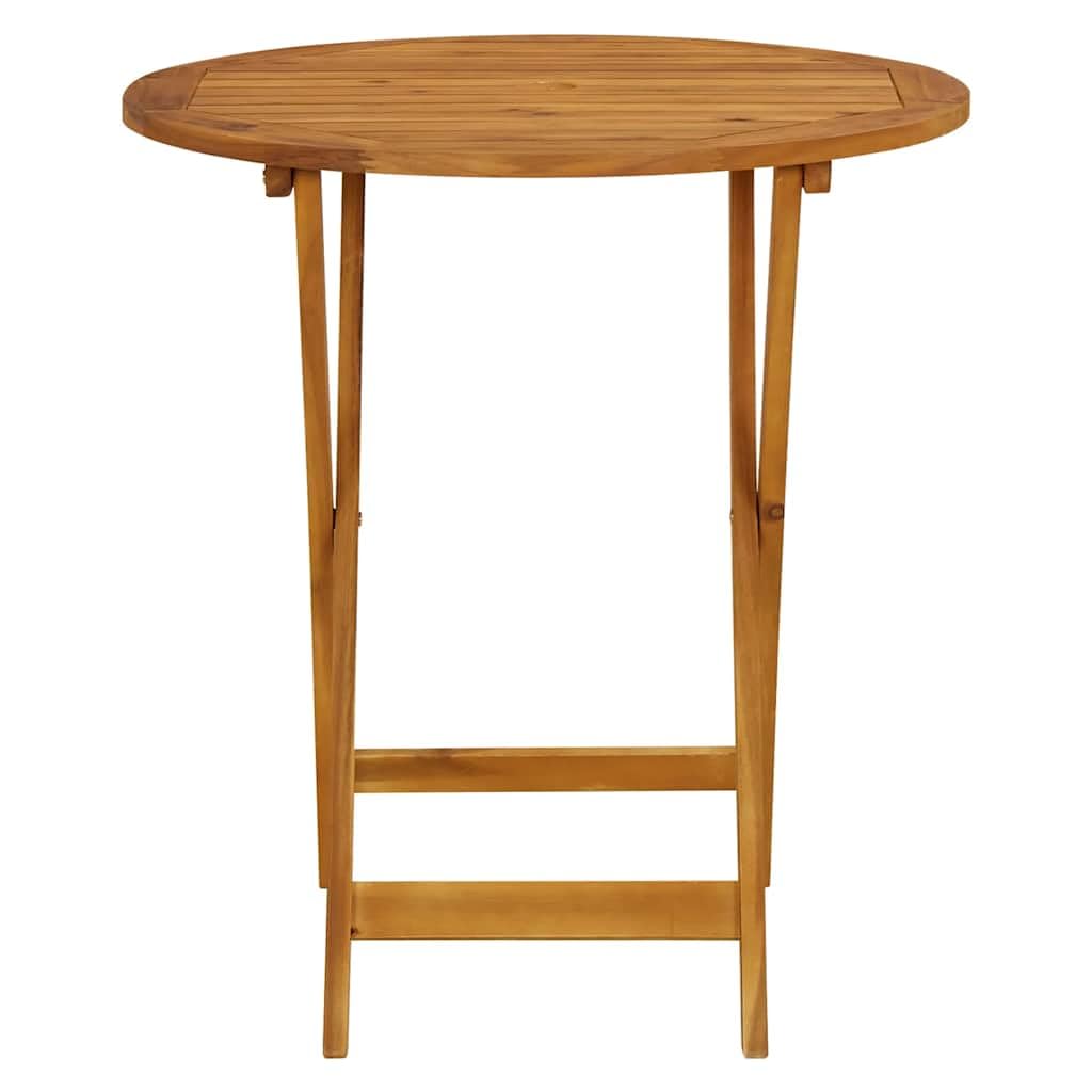 vidaXL Tavolo da Giardino Pieghevole 70 cm in Massello di Acacia