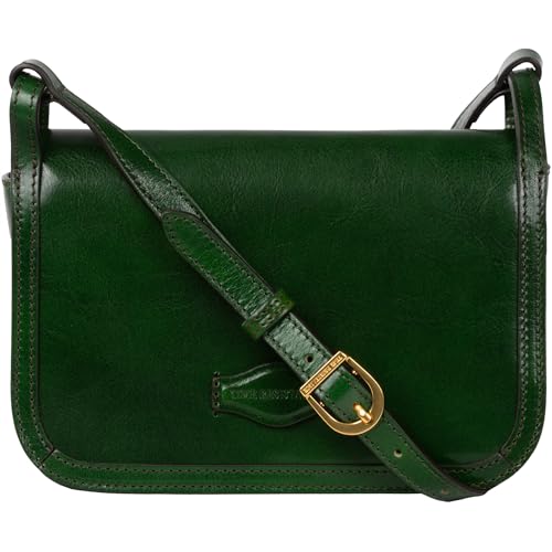 Image of Time Resistance Leather Crossbody Bag - Messenger Bag with Magnetic Closure - Leather Handbag Purse for Women