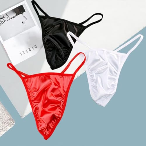 Male Satin Sissy Panties T-back G-String Male Gay Sissy Lingerie Design Thongs For Men2