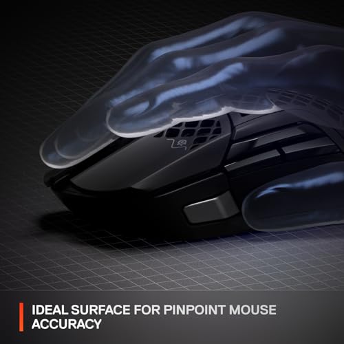 SteelSeries QcK Gaming Mousepad — World of Warcraft Edition — Includes In-Game Item — XXL Thick Cloth — Sized to Cover Desks — Peak Tracking and Stability — Optimized